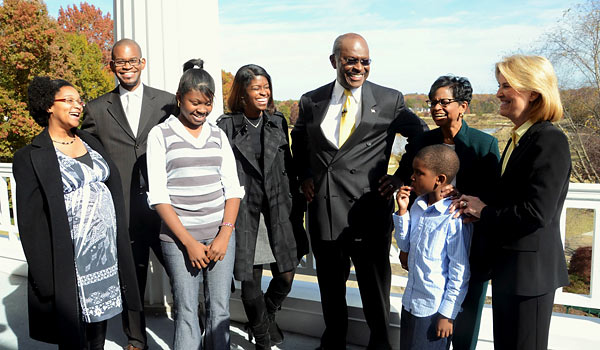 Herman Cain and family