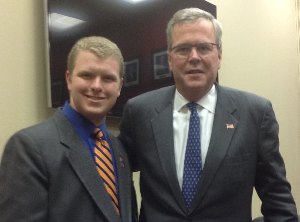 Joshua Anderson and Governor Jeb Bush