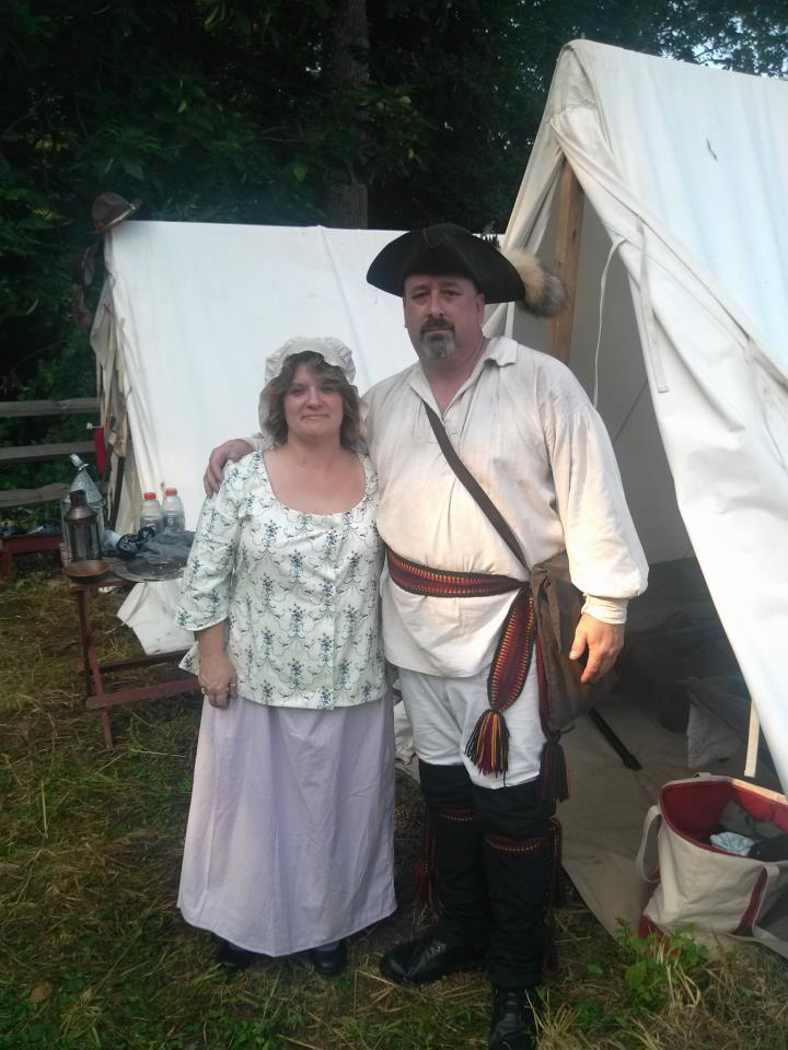 Tracy and I at Redcoats and Rebels at Old Sturbridge Village MA 2012
