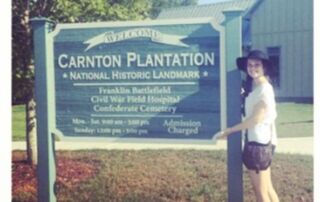Hannah at the Carnton Plantation