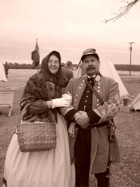 Hawk and Jil Van Lew at Fredricksbury VA 150th CW Event