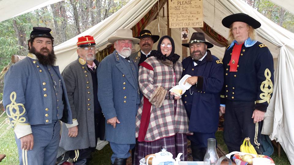 Jill Van Lew at Hartford City Civil War event