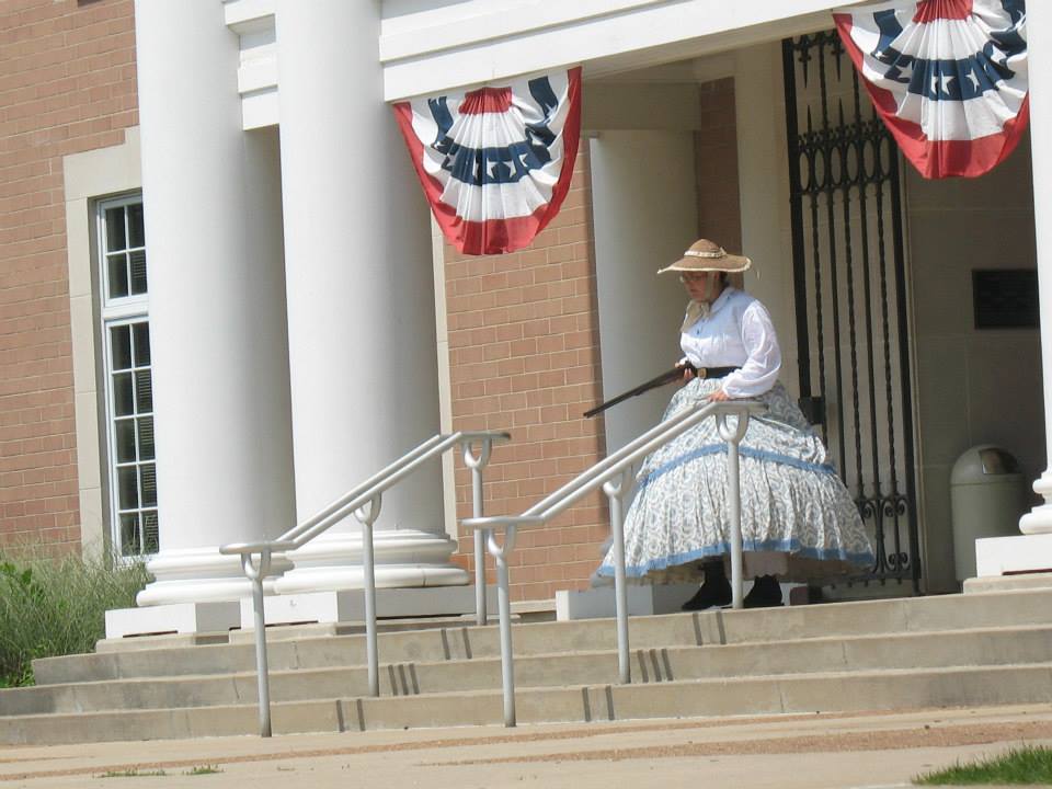 Jill Van Lew defending the plantation