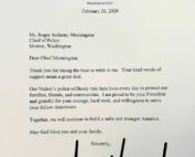 Letter from President Trump