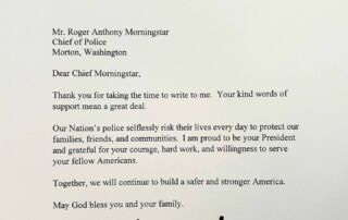 Letter from President Trump