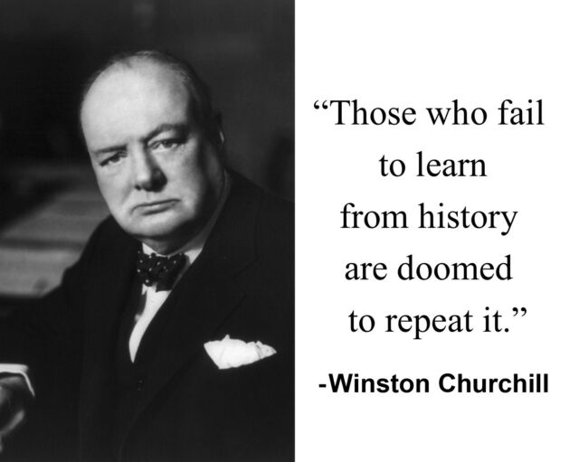 Churchill quotes on repeating history