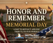 Memorial Day banner honor and remember our heroes